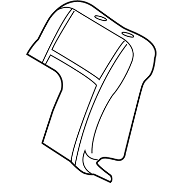 71551-13160 Toyota Seat Back Pad, Front Passenger Side Illustration 1 of 1