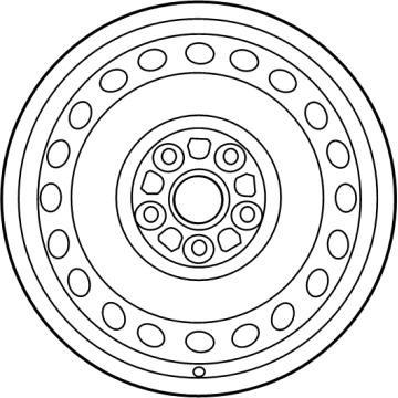 Toyota 42611-06D90 Wheel, Steel