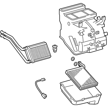 87050-52063 Toyota Evaporator Assembly Illustration 1 of 1