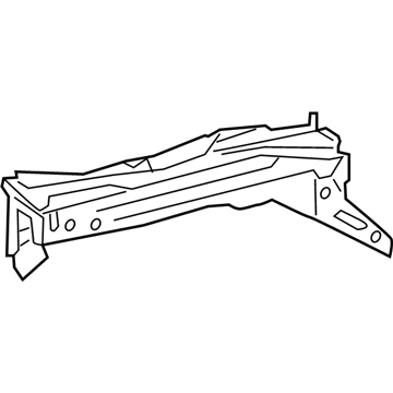 57027-02030 Toyota Reinforcement Bracket, Inner Passenger Side Illustration 1 of 1