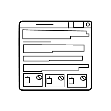 Toyota 41992-0R010 Info Label