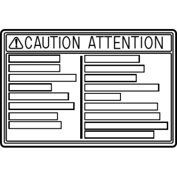 Toyota 74559-30070 Label