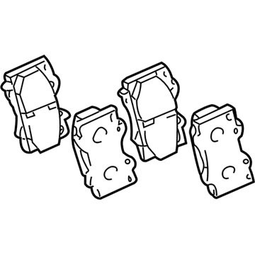 Toyota Land Cruiser Brake Pads - 04465-60230