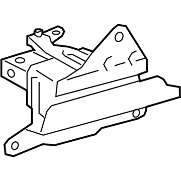 12372-24021 Toyota Motor Mount, Driver Side Illustration 1 of 1