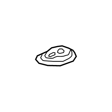 58325-10031 Toyota Cover, Rear Floor Service Hole Illustration 1 of 1