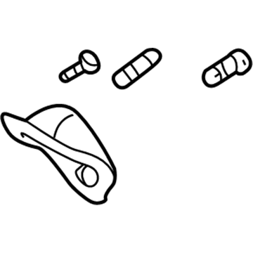 58192-20080 Toyota Foot Rest, Front Illustration 1 of 1