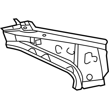 61731-06180 Toyota Inner Reinforcement, Passenger Side Illustration 1 of 1