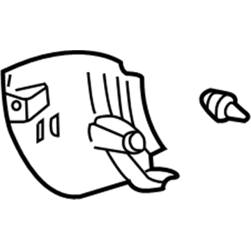 62101-AC030-E0 Toyota Cowl Trim, Fawn, Passenger Side Illustration 1 of 1