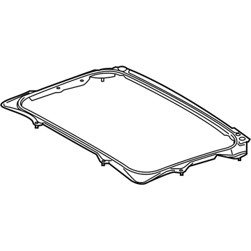 63142-06140 Toyota Sunroof Reinforcement Illustration 1 of 1