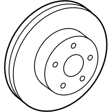 Toyota Prius Brake Rotor - 43512-47030