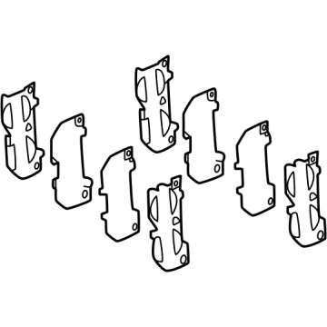 Toyota 04945-60100 Brake Pads Hardware Kit