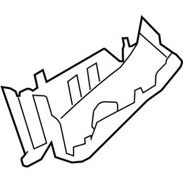 82663-12060 Toyota Fuse & Relay Box Lower Cover Illustration 1 of 1