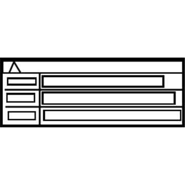 88723-03010 Toyota Caution Label Illustration 1 of 1