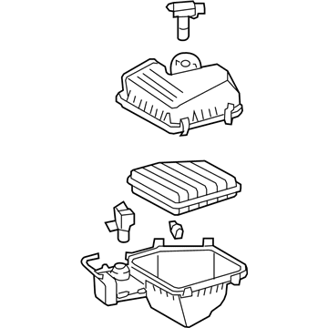 17700-31741 Toyota Air Cleaner Assembly Illustration 1 of 1