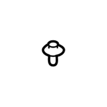 90467-09204 Toyota Windshield Pillar Trim Fastener, Center Illustration 1 of 1