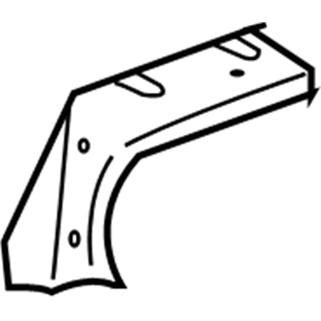 64272-33030 Toyota Partition Panel, Driver Side Illustration 1 of 1