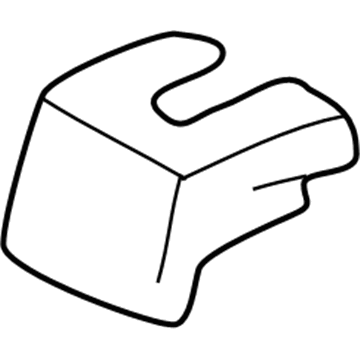 72137-0C090 Toyota Track End Cover, Passenger Side Front Inner Illustration 1 of 1