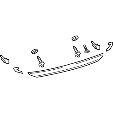 Toyota 76801-52350 License Molding