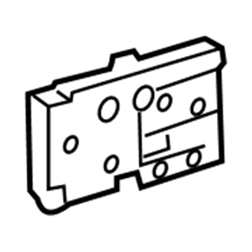 57113-02100 Toyota Rail Extension, Passenger Side Illustration 1 of 1