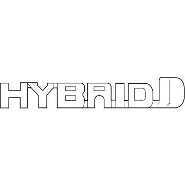 Toyota 75361-48120 Nameplate