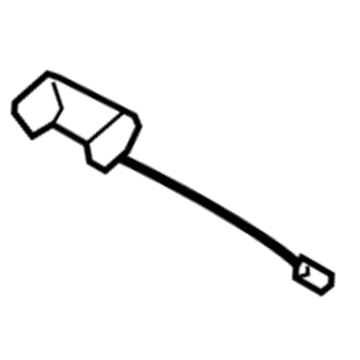 73383-AA020 Toyota Center Seat Belt Holder, Rear Illustration 1 of 1