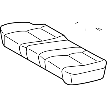 71075-06280-B1 Toyota Cushion Cover, Rear Illustration 1 of 1