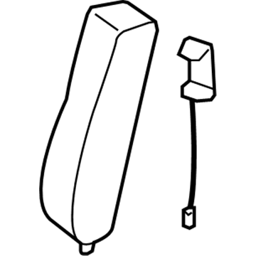 71540-06060-E1 Toyota Outer Cushion, Fawn, Passenger Side Illustration 1 of 1