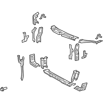 53210-06281 Toyota Radiator Support, Front Illustration 1 of 1