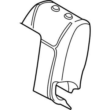 79175-AE070 Toyota Seat Back Pad, Center Illustration 1 of 1