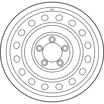 Toyota 42601-0C080 Wheel, Spare