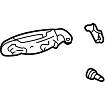 Toyota Sienna Exterior Door Handle - 69210-08010-B0