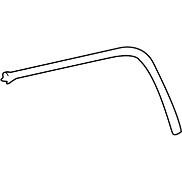 75924-35010 Toyota Black Out Tape, Driver Side Illustration 1 of 1