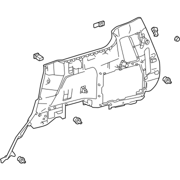 Toyota 64740-60300-C0 Lower Quarter Trim