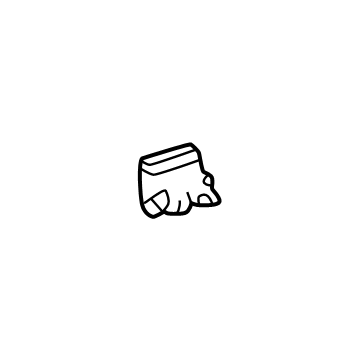 Toyota 64937-60030-C1 Lower Quarter Trim Cap