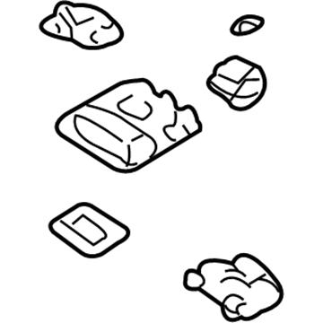 Toyota 63650-08040-A0 MAP Lamp Assembly