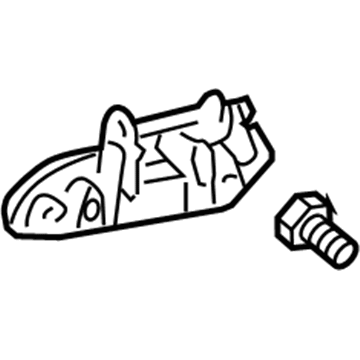 69230-20260-A2 Toyota Handle, Outside, White, Passenger Side Illustration 1 of 1