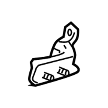 68770-52020 Toyota Lower Hinge, Passenger Side Illustration 1 of 1