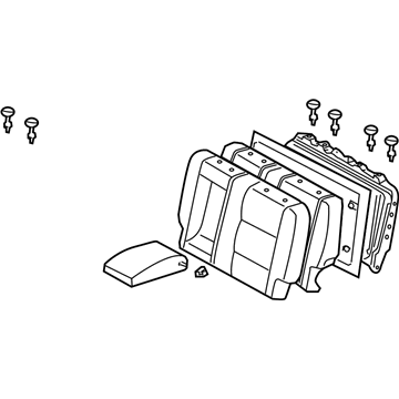 Toyota 71490-0C030-B4 Seat Back Assembly