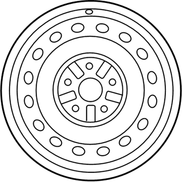 Toyota 42611-06B10 Wheel, Steel