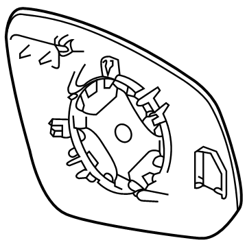 Toyota 87931-0E371 Mirror Glass