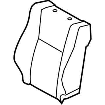 71074-0C391-B2 Toyota Seat Back Cover, Gray, Driver Side Illustration 1 of 1