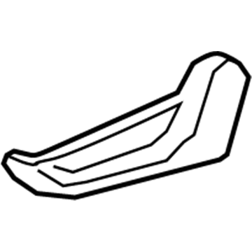 71812-0C110-B0 Toyota Cushion Shield, Gray, Driver Side Illustration 1 of 1