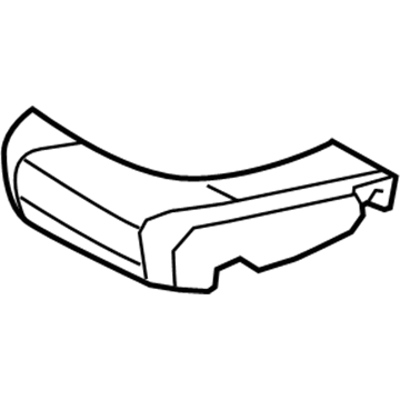 71512-0C060 Toyota Seat Cushion Pad, Driver Side Illustration 1 of 1