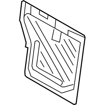 71017-02310 Toyota Seat Back Frame, Passenger Side Illustration 1 of 1