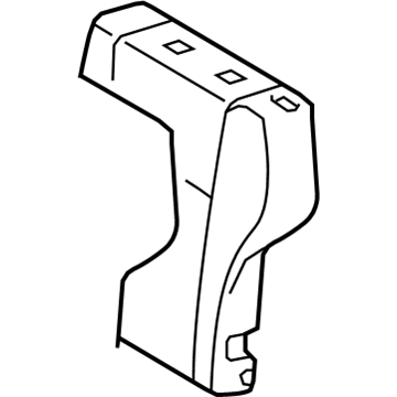 71652-02320 Toyota Seat Back Pad, Driver Side Illustration 1 of 1