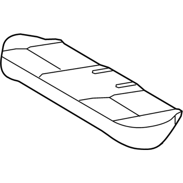 71075-02E52-B0 Toyota Cushion Cover, Gray, Rear Illustration 1 of 1