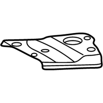52255-0R010 Toyota Brace, Front Suspension Member, Front Passenger Side Illustration 1 of 1