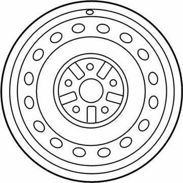 Toyota 42611-02880 Wheel, Steel