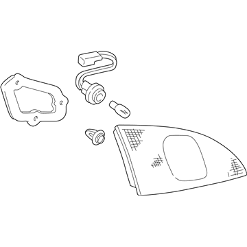 Toyota 81670-02020 Backup Lamp Assembly