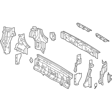 58302-08031 Toyota Rear Body Panel, Lower Illustration 1 of 1